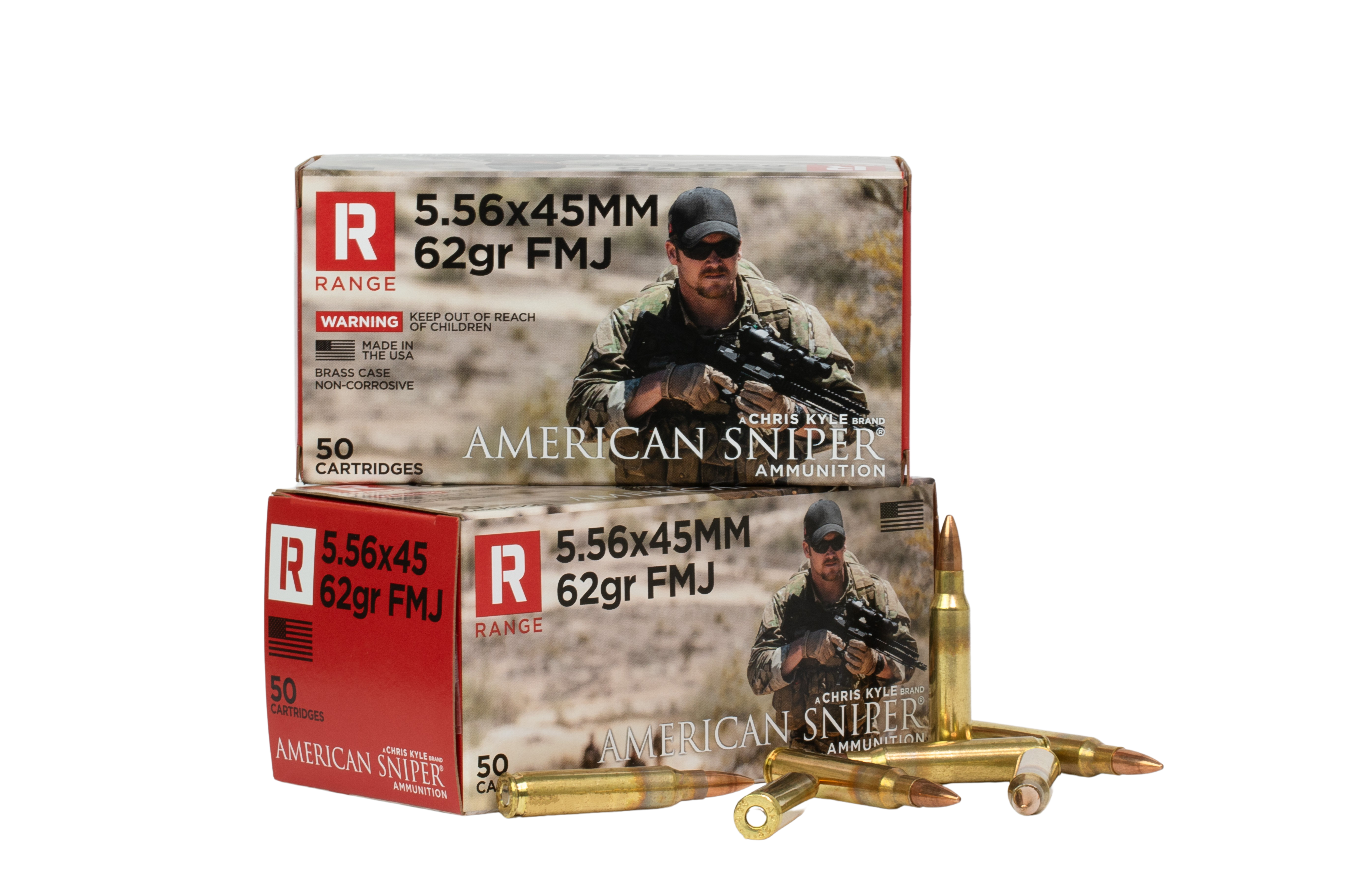 American Sniper® Ammunition 5.56x45 62gr FMJ