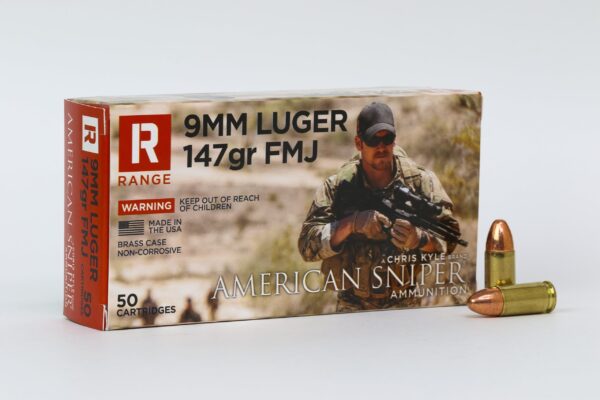 American Sniper® Ammunition 9MM 147gr FMJ