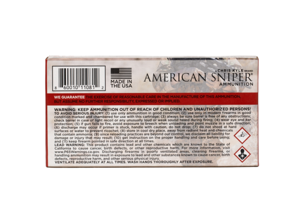 American Sniper® Ammunition 9MM 115gr FMJ