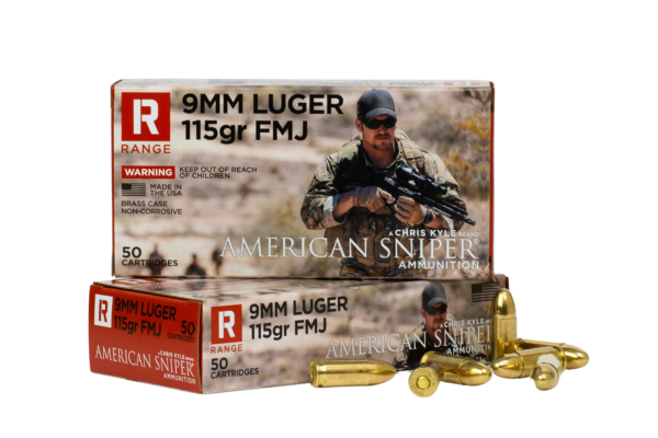 American Sniper® Ammunition 9MM 115gr FMJ