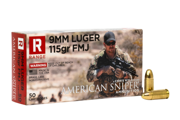 American Sniper® Ammunition 9MM 115gr FMJ