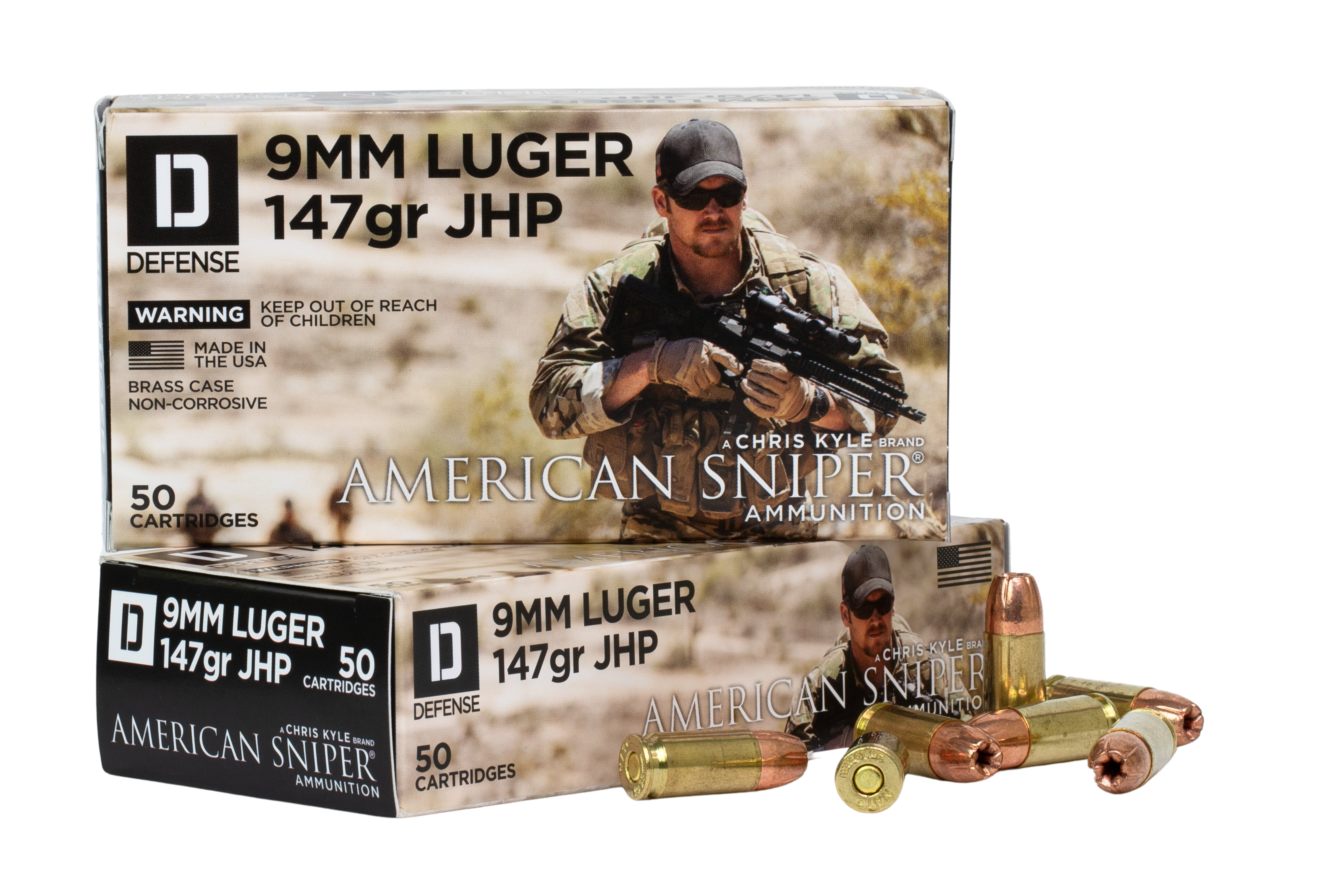 American Sniper® Ammunition 9MM 147gr JHP